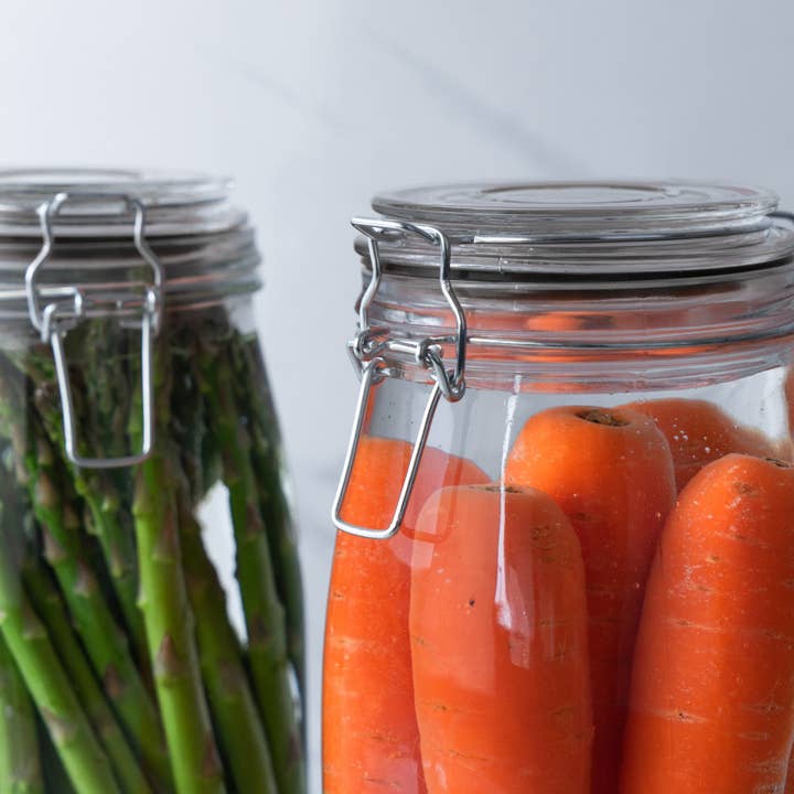 Rinkit Pty Ltd - Wholesale Jar - Argon Tableware Black Seal - 350ml, 500ml, 750ml, 1Ltr, 2Ltr, 3Ltr3