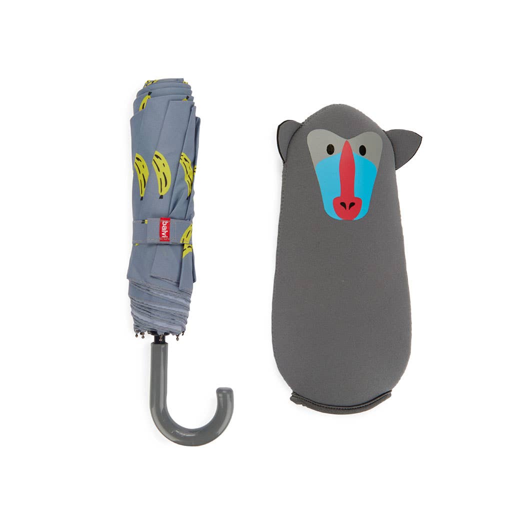 Balvi - Wholesale Umbrella - Unisex - Umbrella, Monkeymbrella, with cover, neoprene/nylon5