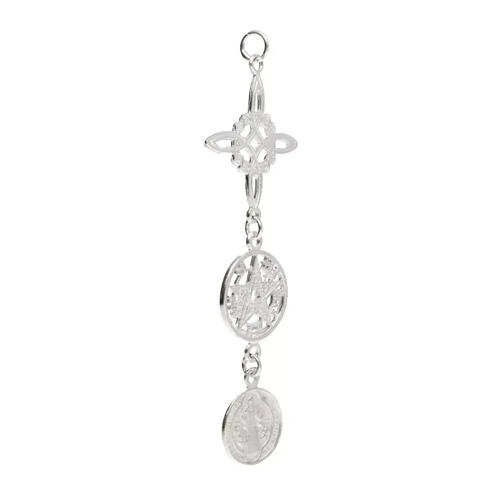 Vives de la Cortada S.L - Wholesale Individual Charm/Pendant - Large Triple Protection Pendant in 925 Sterling Silver1