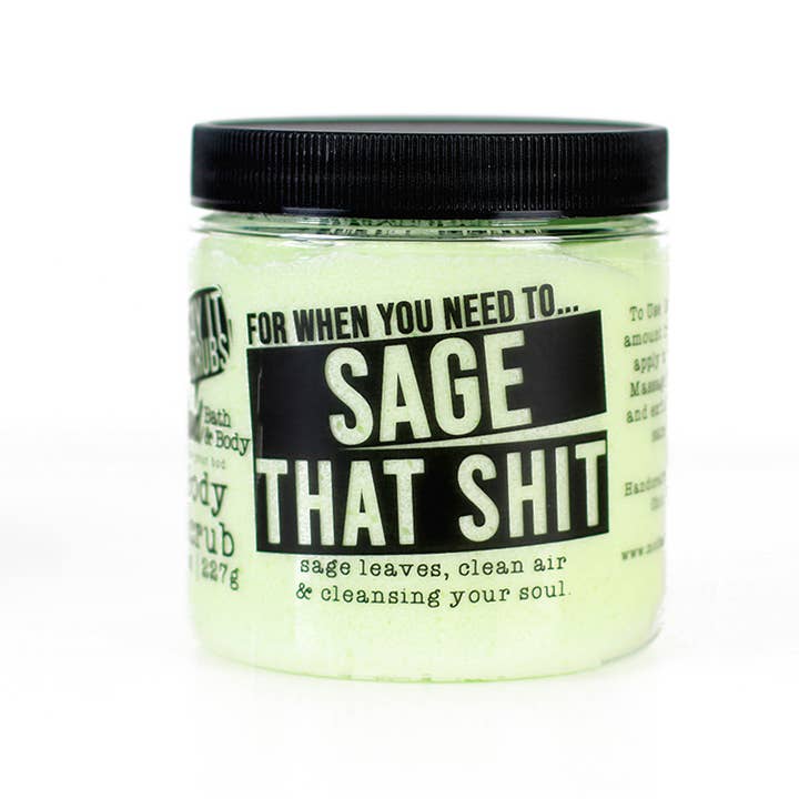 Sage That Shit Sugar Scrub for wholesale by Mod Bath and Body