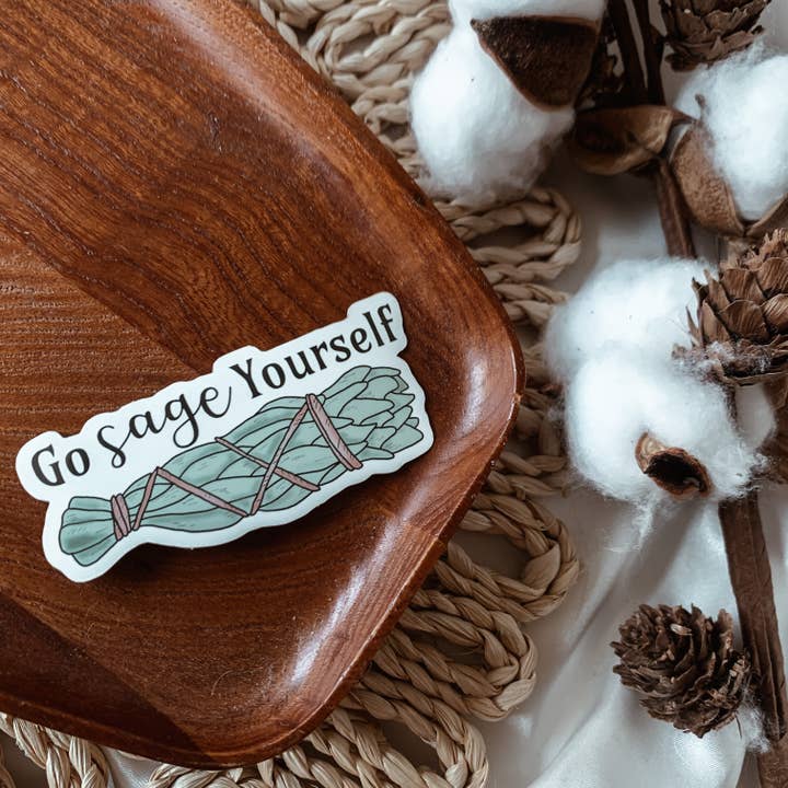 Go Sage Yourself Sticker for wholesale by Despues Designs