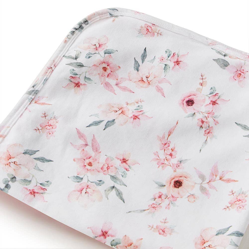 Snuggle Hunny – Conjunto de Swaddle - Bebé por atacado – Conjunto Camille Jersey Biológico Wrap & Topknot2