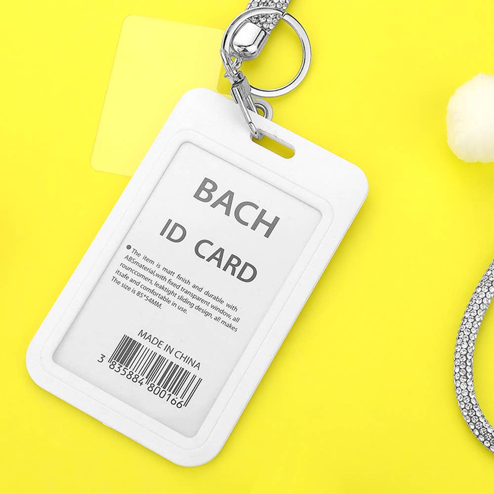 Sensibling Corp. - Wholesale Pasjeshouder - Dames - Bling Studded Strap Puntige Label Intrekbare ID-kaarthouder9