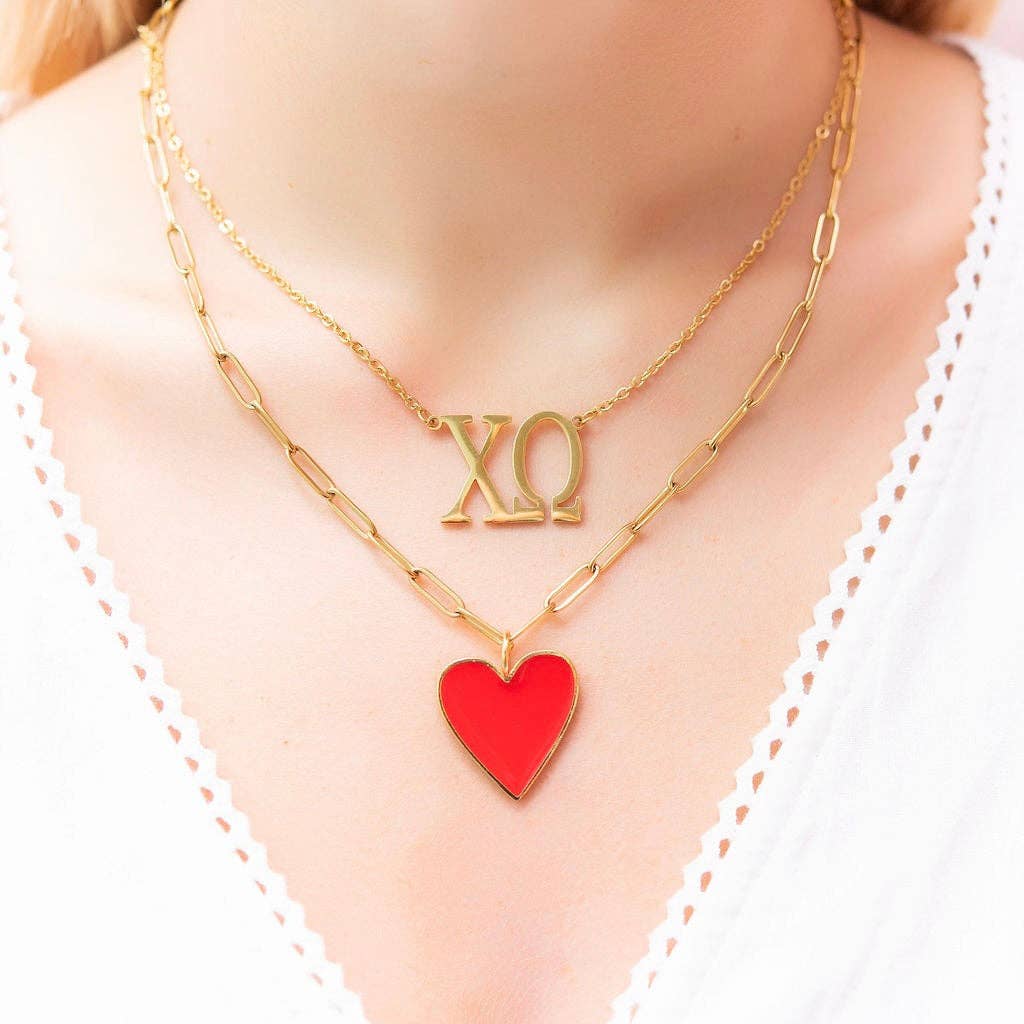 Golden Thread - Wholesale Pendant/Charm Necklace - Chi Omega Necklace2