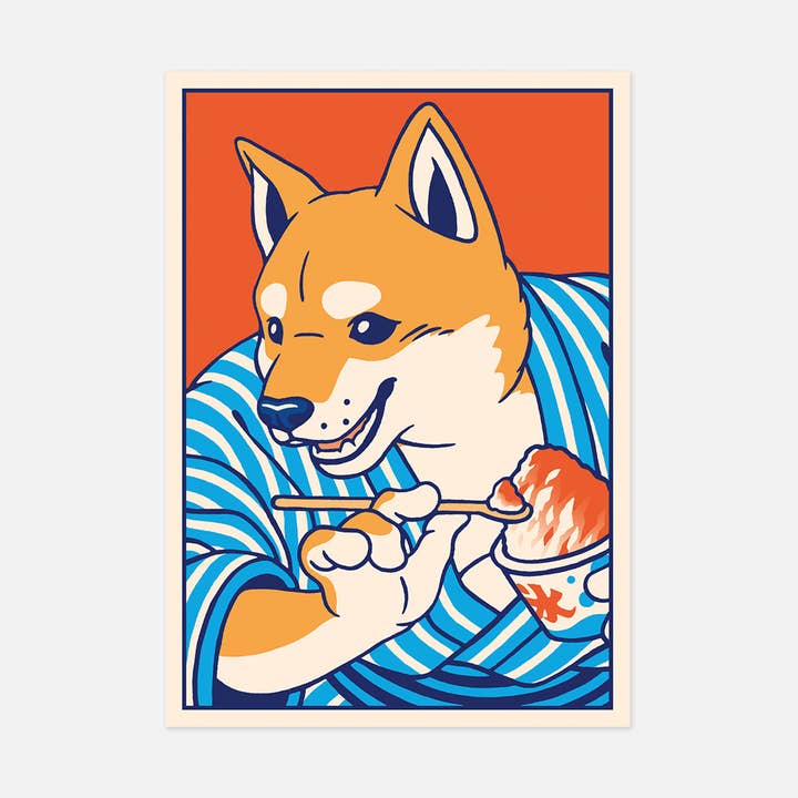 “Kakigôri” postcard - A6 size for wholesale by Yeaaah! Studio