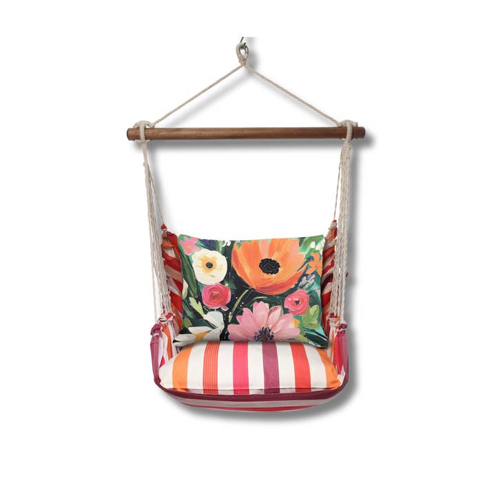 Magnolia Casual - Wholesale Swing Set - Hammock Swing 4-Piece Set indoor / outdoor - Cristina Stripe10