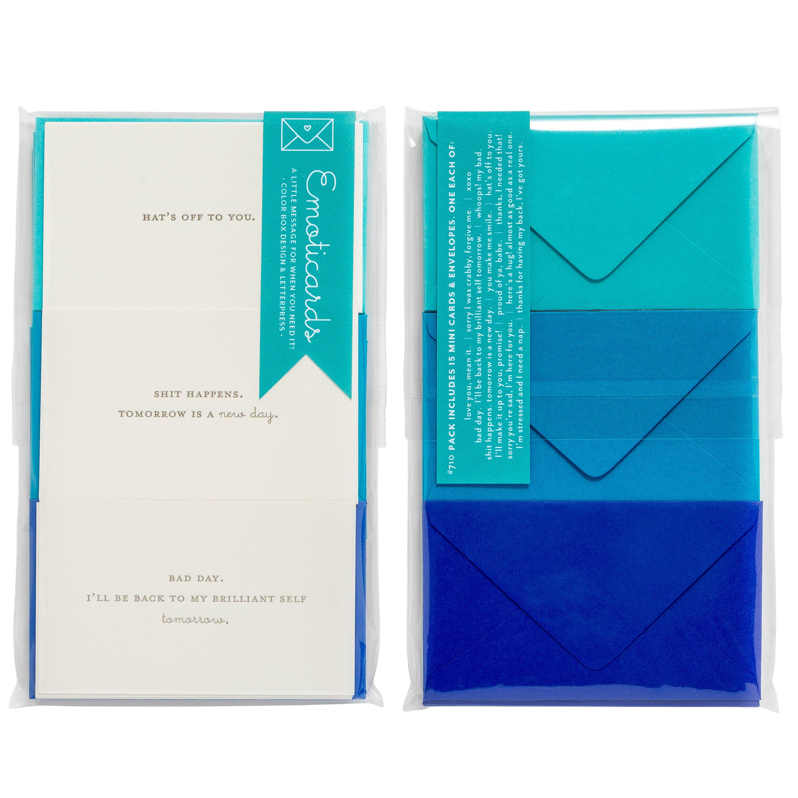 Color Box Design & Letterpress - Wholesale Stationery/Notecard Set - Everyday | Emoticards1