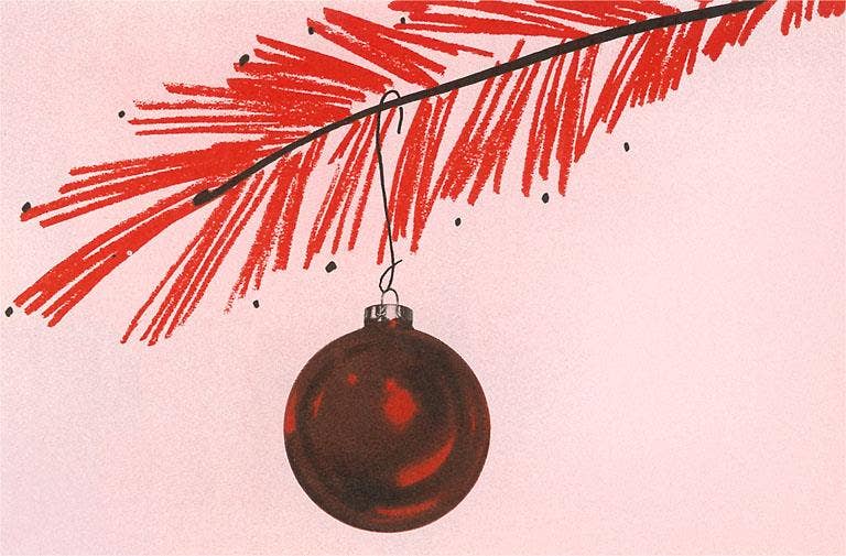 Found Image Press - Wholesale Sticker - Sticker MC-748 Red Bulb on Red Branch0