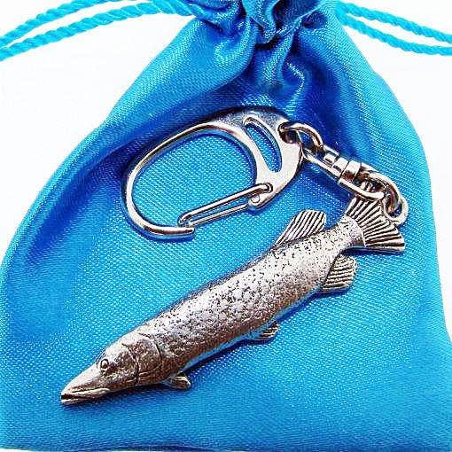 Pageant Pewter – wholesale Keychain – Unisex – Pike Fish 3D Pewter Keyring0