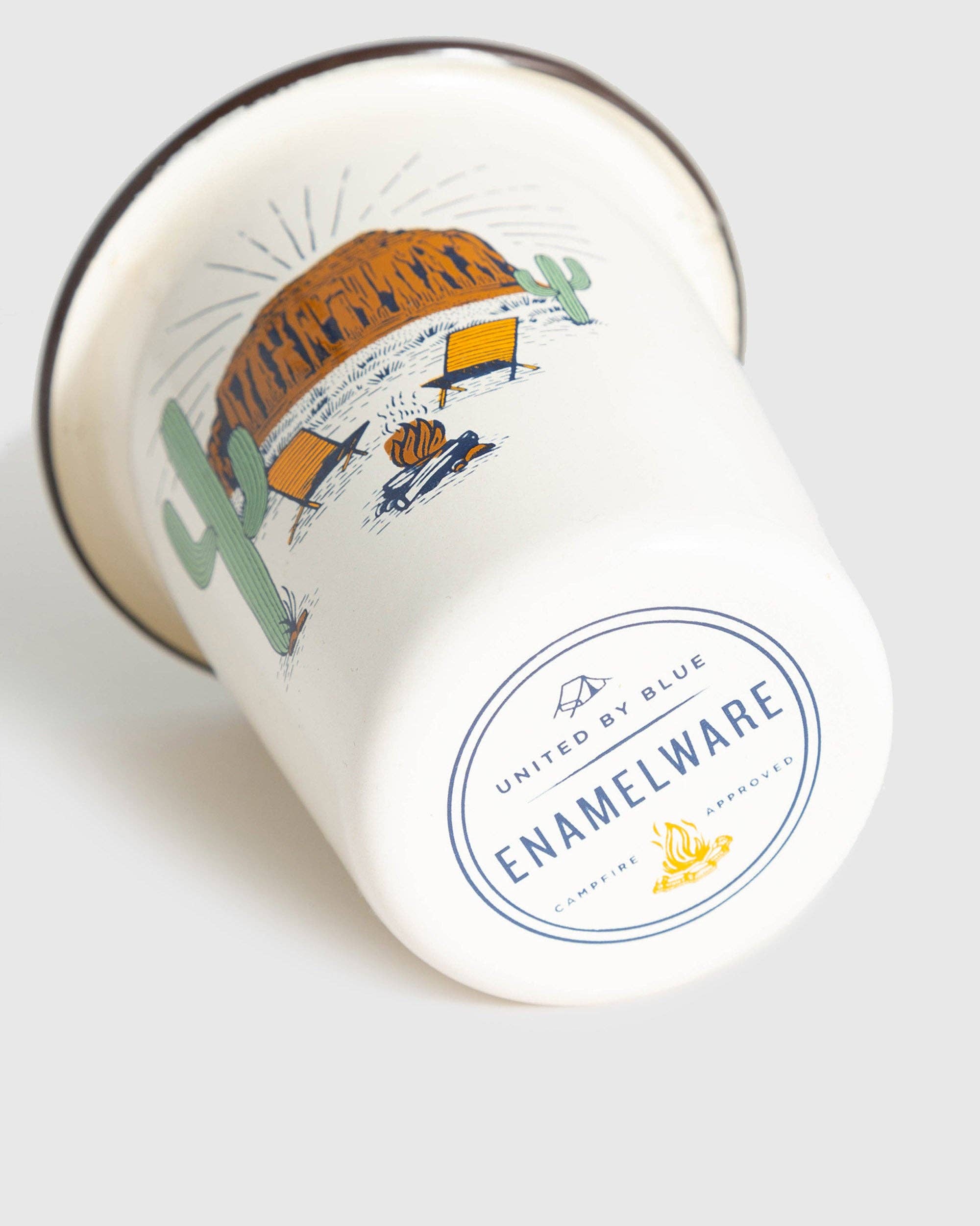 Cream Desert Chill Enamel 8 Oz. Tumbler for wholesale on Faire2