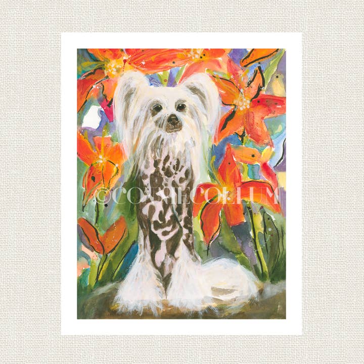 « Nénuphars chinois et nénuphars tigres » pour la vente par Connie Collum Art