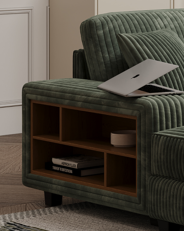 HOMYCASA DESIGN INC - Wholesale Sofa - 4-Seater U-Shaped Modular Sectional  Sofa & Corduroy Fabric15