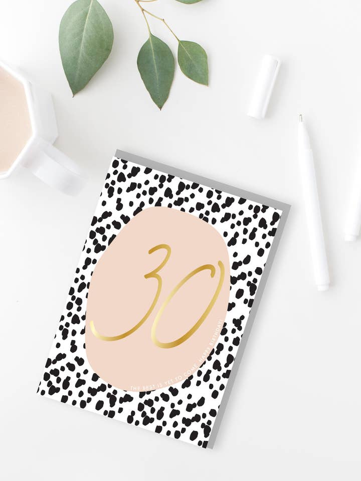 30th Birthday Card for wholesale by Três Paper Co