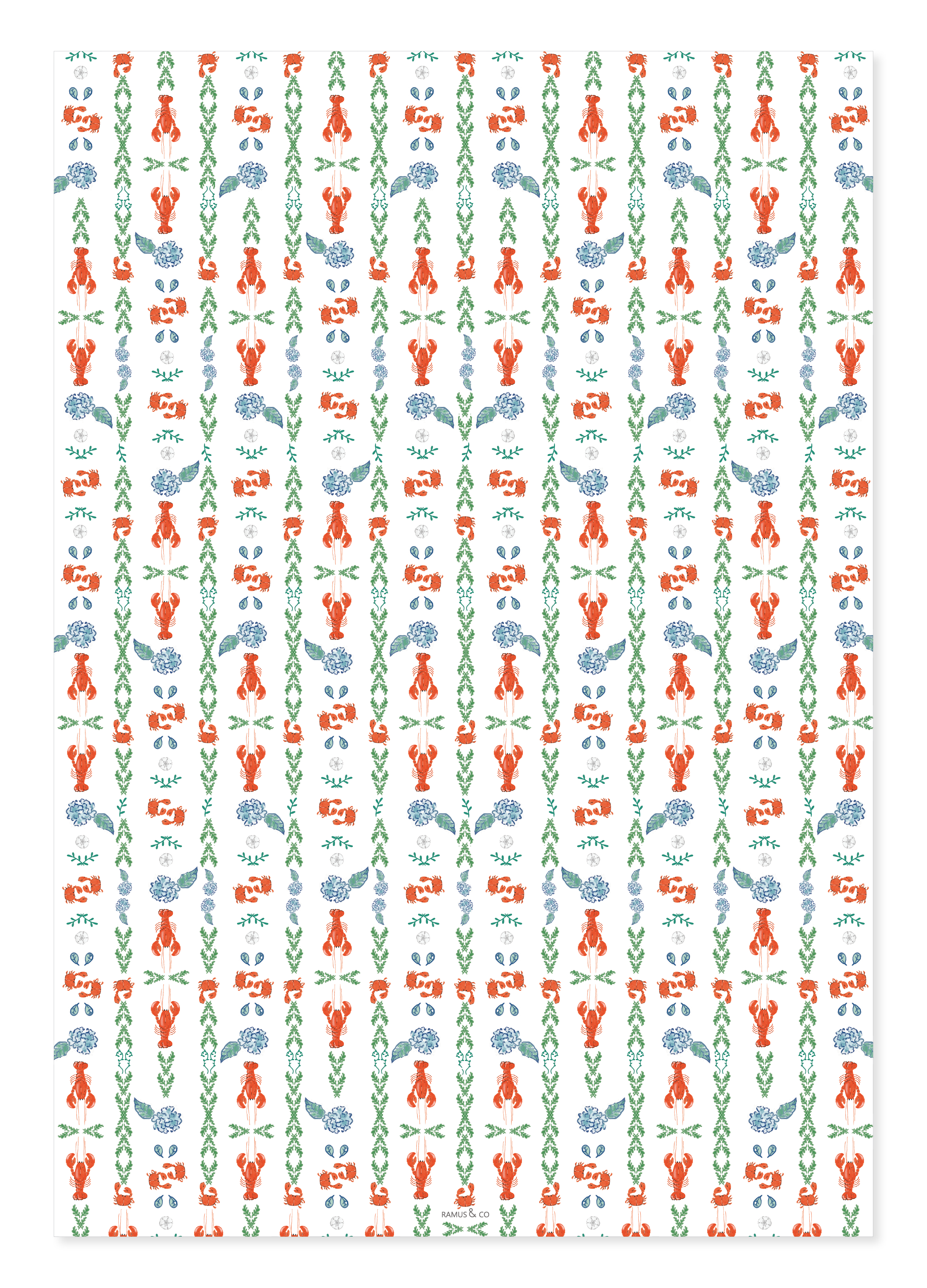 Ramus & Co. - Wholesale Wrapping Paper Roll - A Pinch of Floral Gift Wrap Double-Sided1