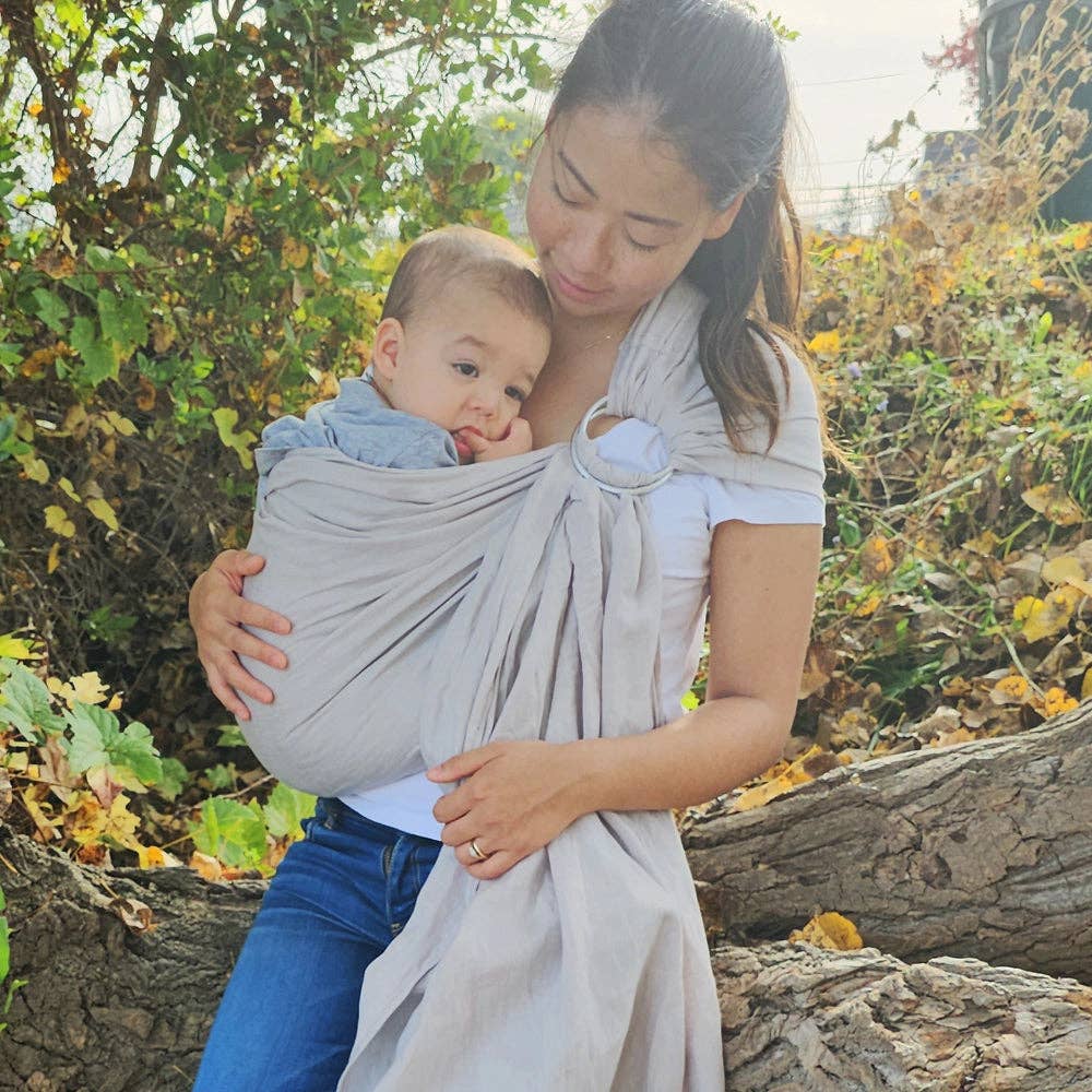 REMOVED BRAND - Wholesale Baby Wrap/Sling - Linen Adjustable Scarf (Ring Sling) | Sand2