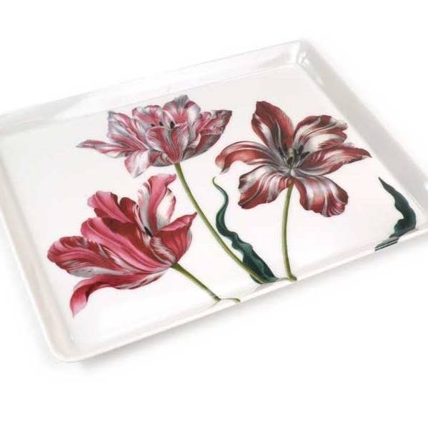 Midi-Serviertablett (27 x 20 cm), Drei Tulpen, Merian für den Großhandel von MUSEUM WEBSHOP