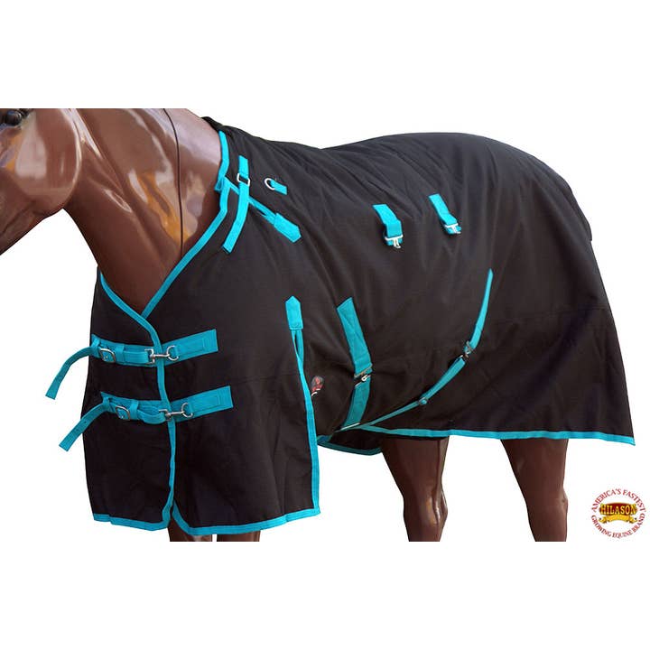 HILASON - Wholesale Horseback Riding Gear - HILASON 1200D Winter Waterproof Turnout H. Blanket Belly Wrap| |6