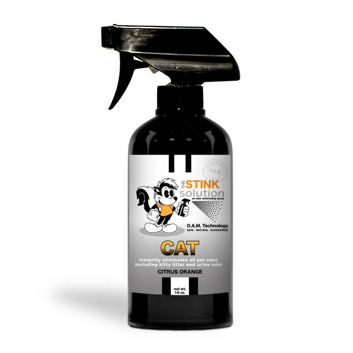 Spray per eliminare gli odori di gatto - Citrus Orange 16 per la vendita all'ingrosso da parte di The Stink Solution