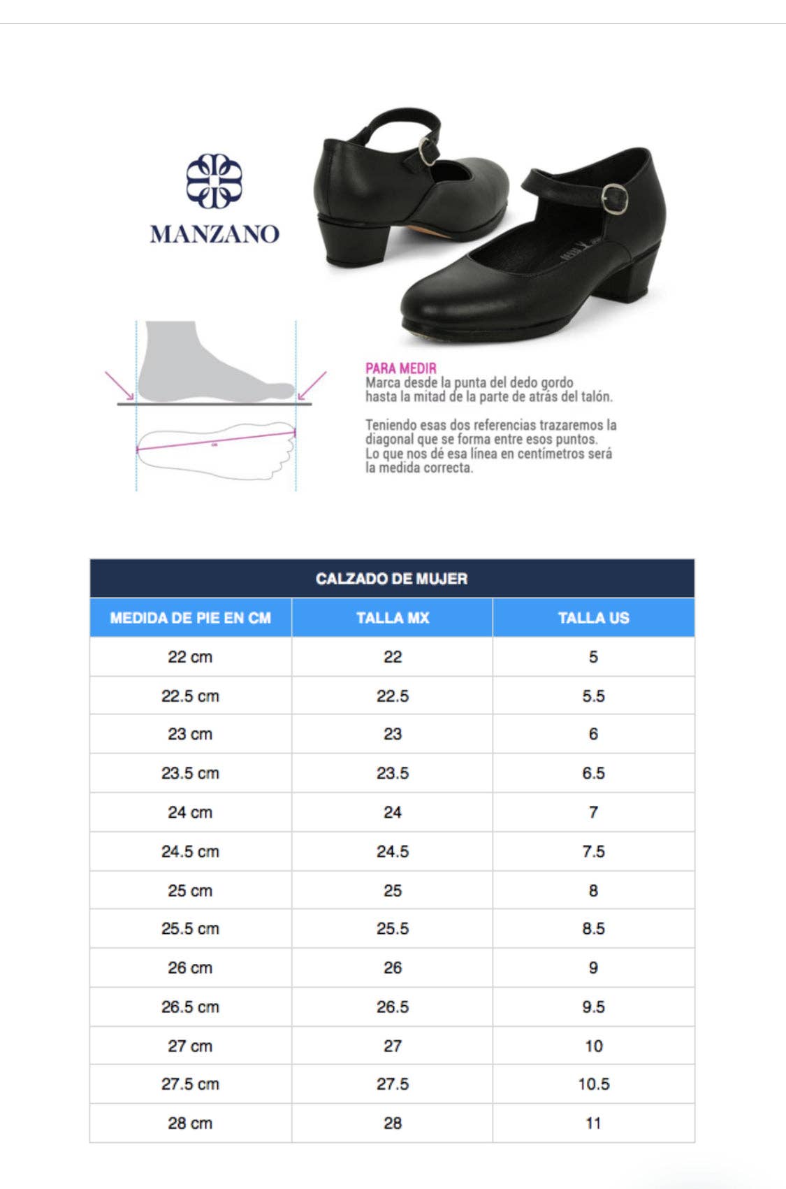 Cielito Lindo – wholesale Dansskor – dam – Folklorico svarta skor med spikar Manzano7