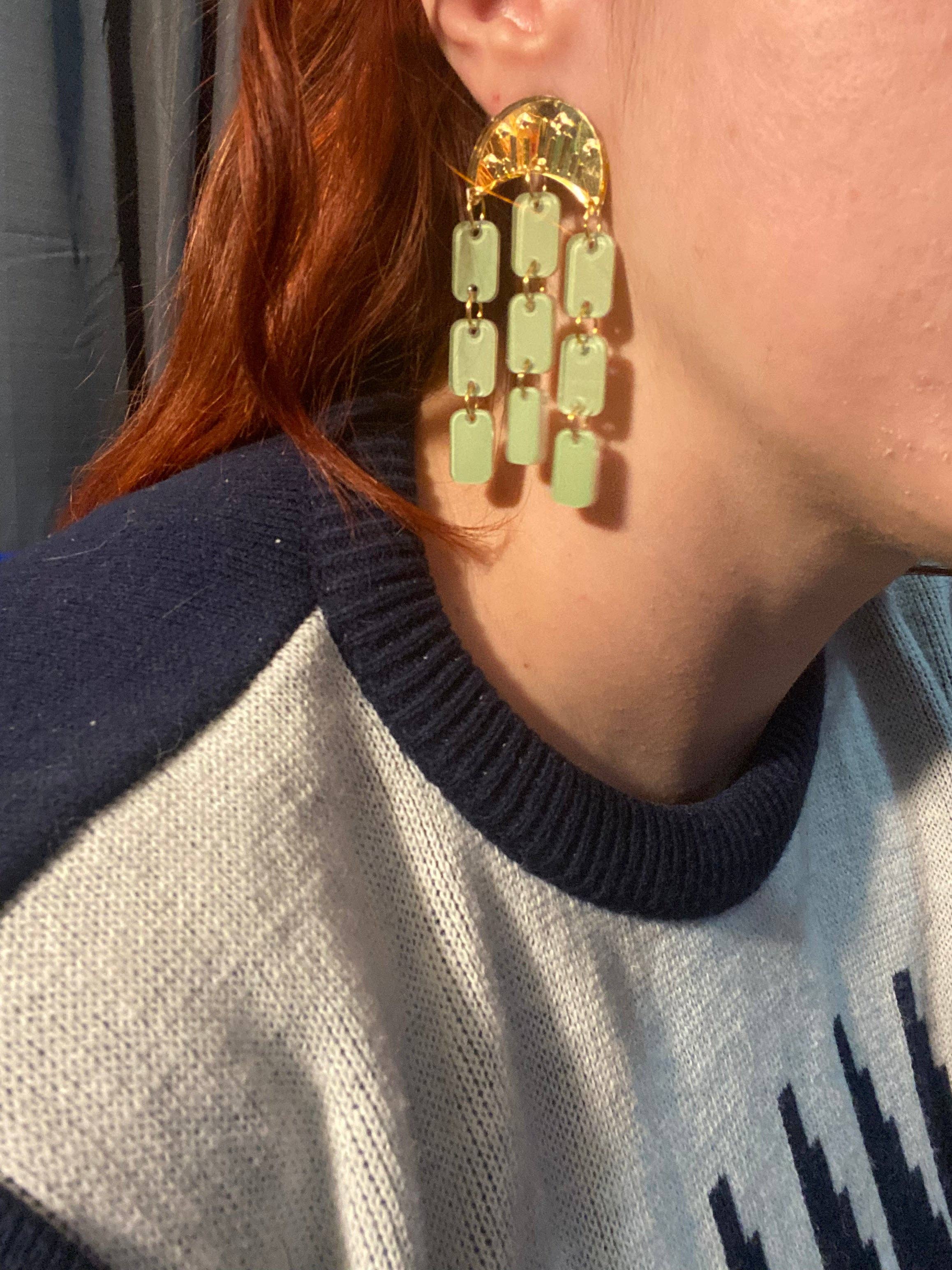 Rosamond Street - Vente Boucles d'oreilles pendantes - Collection céleste Jaded Moon4