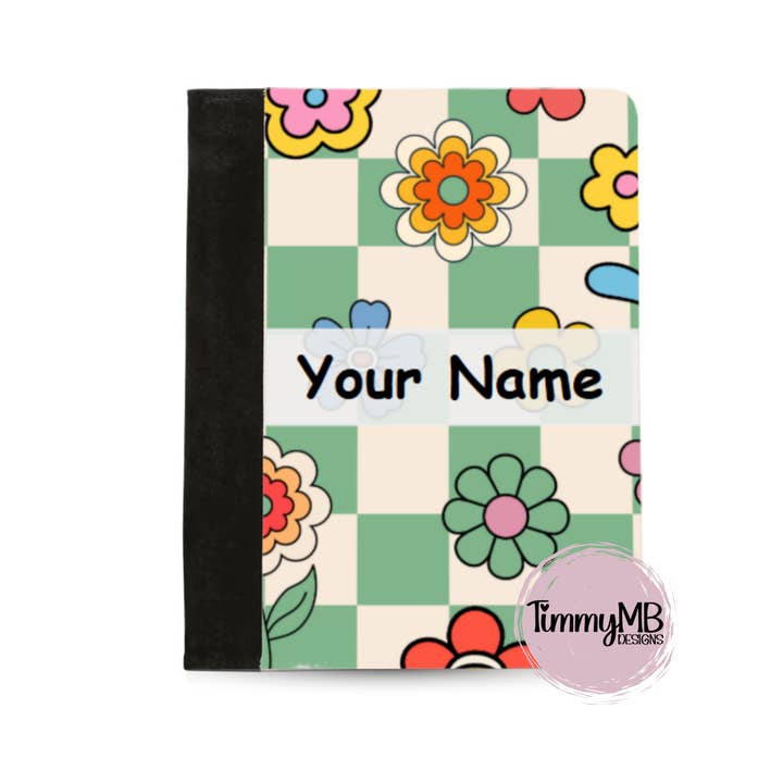 Boho Bloemen - Aangepast Notitieblok Portfolio voor wholesale door TimmyMB Designs