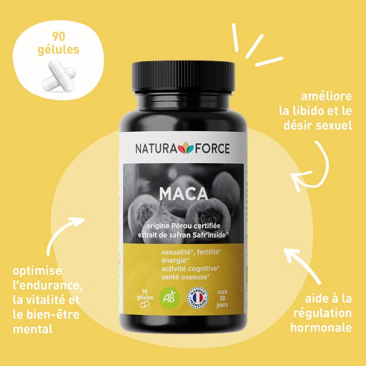 Natura Force – wholesale Oral supplement/vitamin – Organic Maca - 90 capsules1