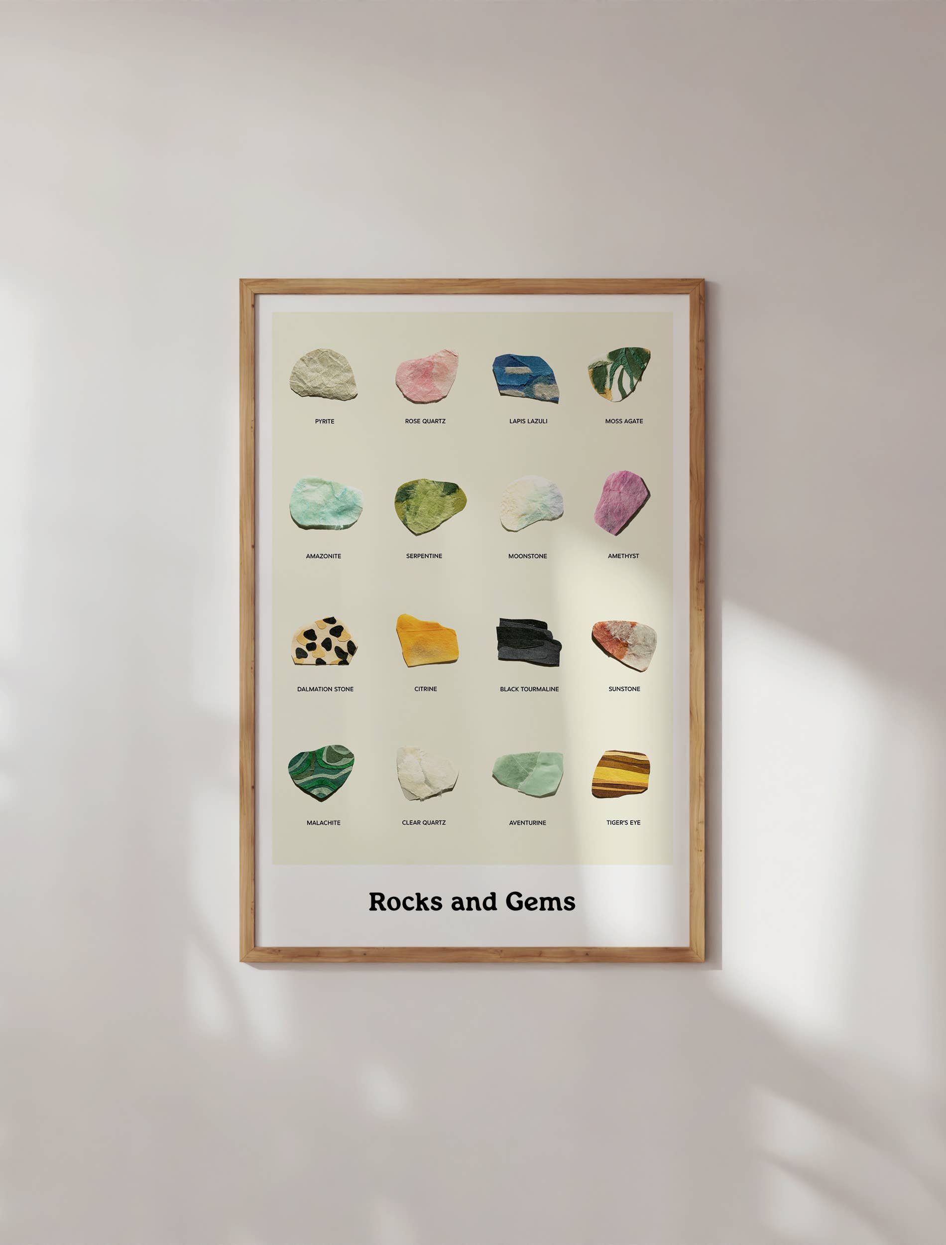 Neets - Wholesale Poster - Rocks and Gems Illustrated Poster
