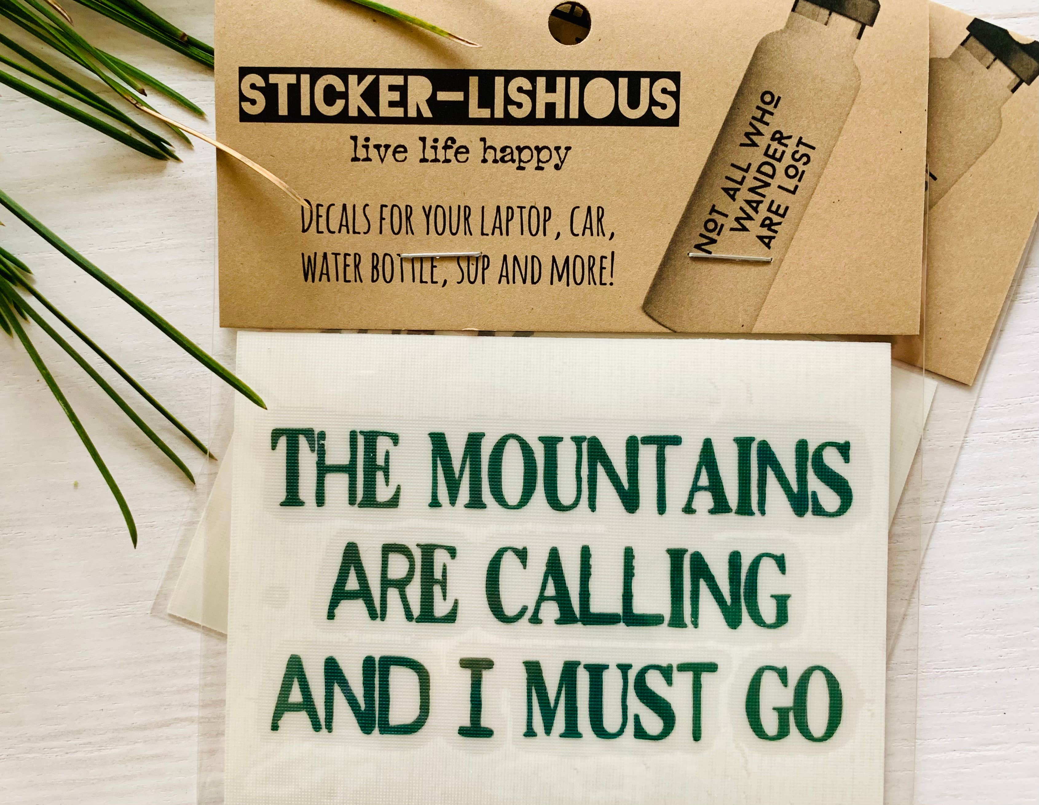 Stickerlishious - Wholesale Sticker - THE MOUNTAINS ARE CALLING DECAL2