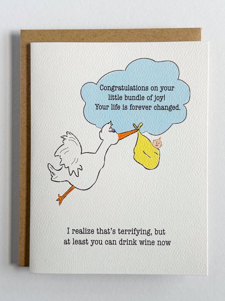 Bündel der Freude Neue Babykarte für den Großhandel von Wild Card Creations