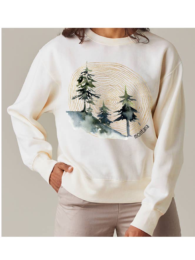 Living Lines personnalisable - Pull carré à col rond pour femme pour la vente par MT Brand Apparel