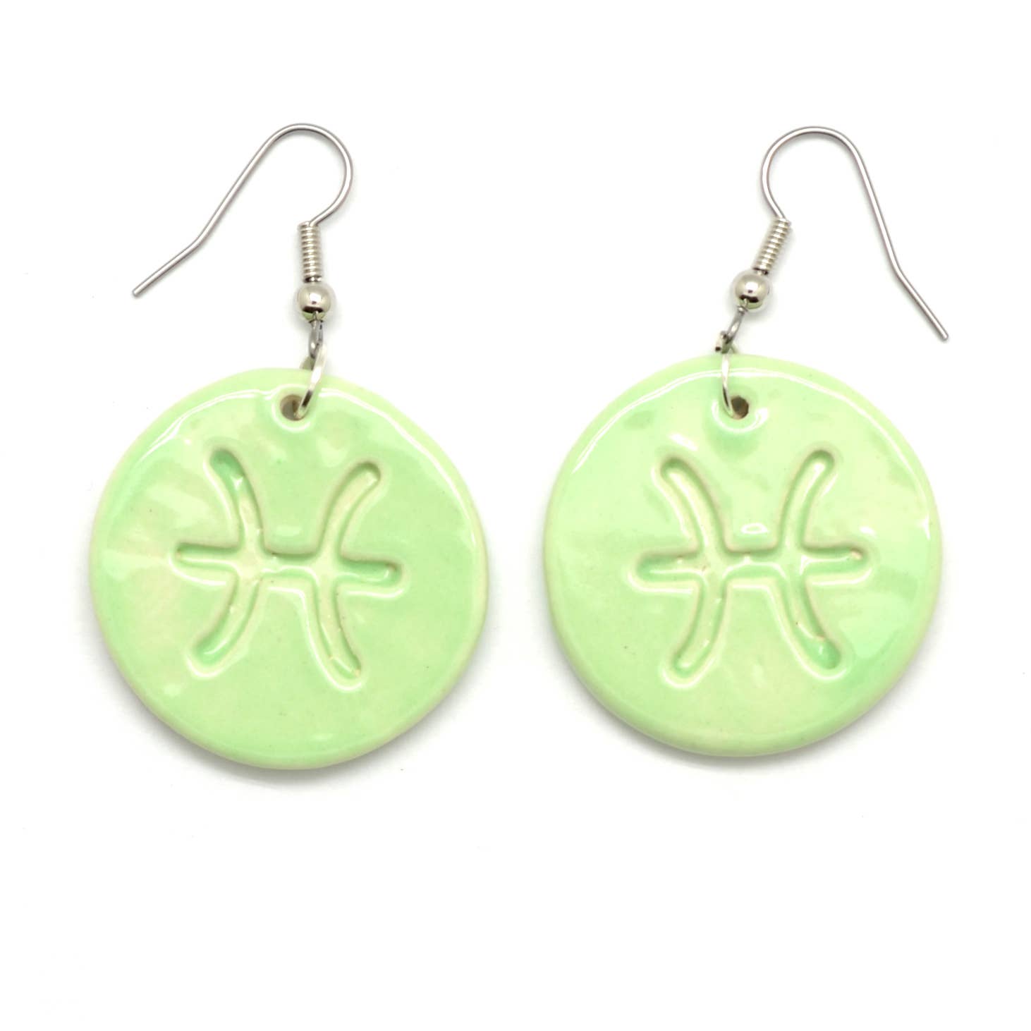 Dunitz & Company - Wholesale Dangle Earrings - Zodiac Ceramic Disc Earrings9