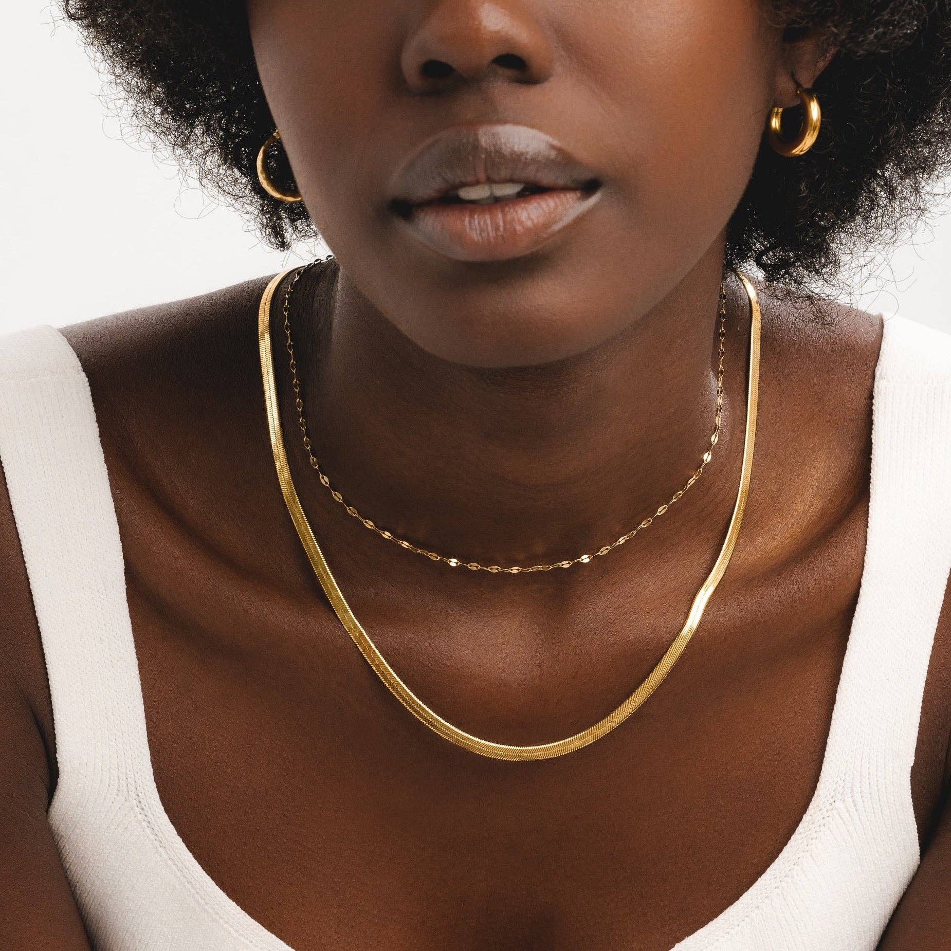 D. Louise – wholesale Link & chain necklace – Essentials Snake Chain Necklace6