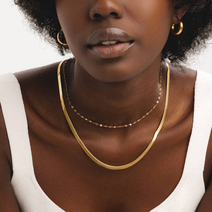 D. Louise – wholesale Link & chain necklace – Essentials Snake Chain Necklace6