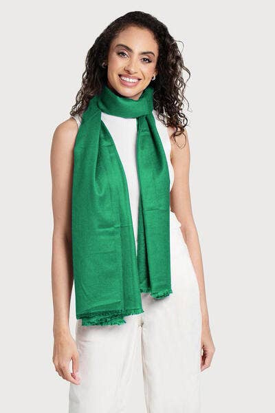 SAACHI - Wholesale Scarf - Women's - Cashmere Silk A Scarf With Eyelash Fringe18