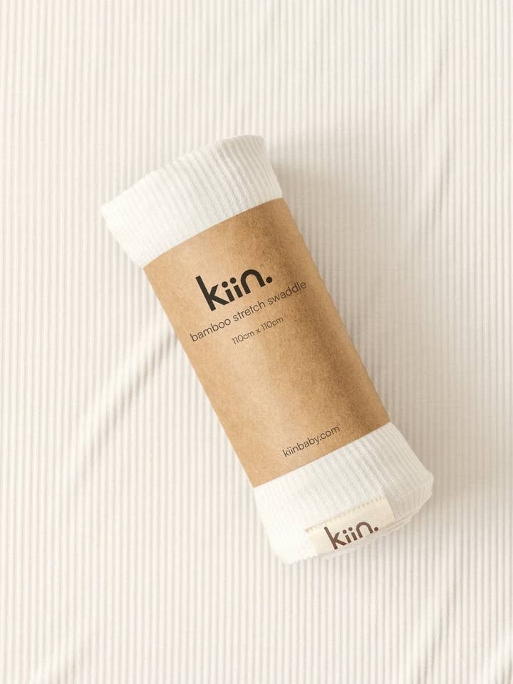 Fascia avvolgente elasticizzata in bambù per la vendita all'ingrosso da parte di Kiin Baby