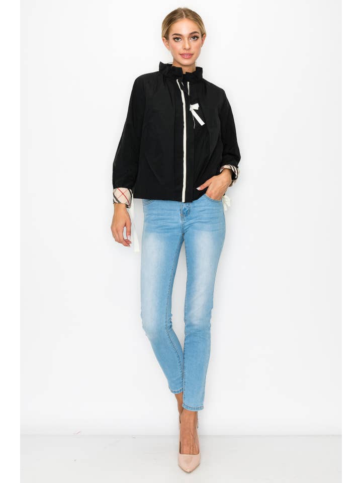 Joh Apparel - Wholesale Jacket - Women's - Jessica Jacket with Plaid Inside Lining2