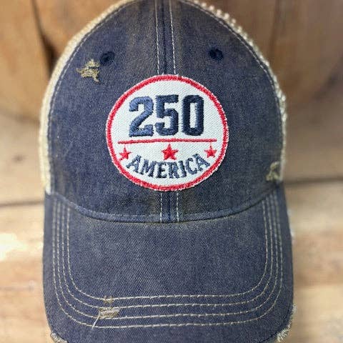 Casquette Trucker America 250 - Délavée pour la vente par The Goat Stock