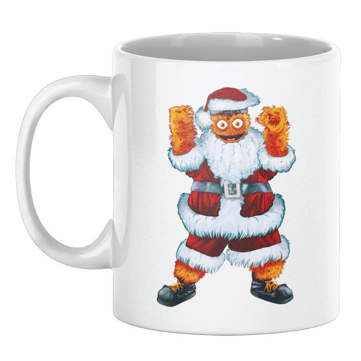 Santa Gritty Holiday Mug for wholesale by Lucky Mfg. Co.
