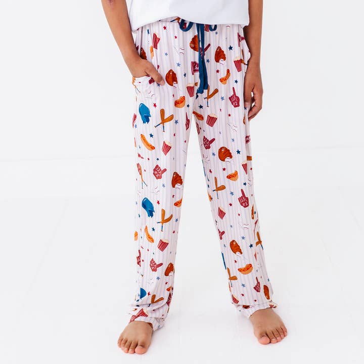 Stripes + Strikes Boys Lounge Pants - Bigger Kids for wholesale by Kiki + Lulu
