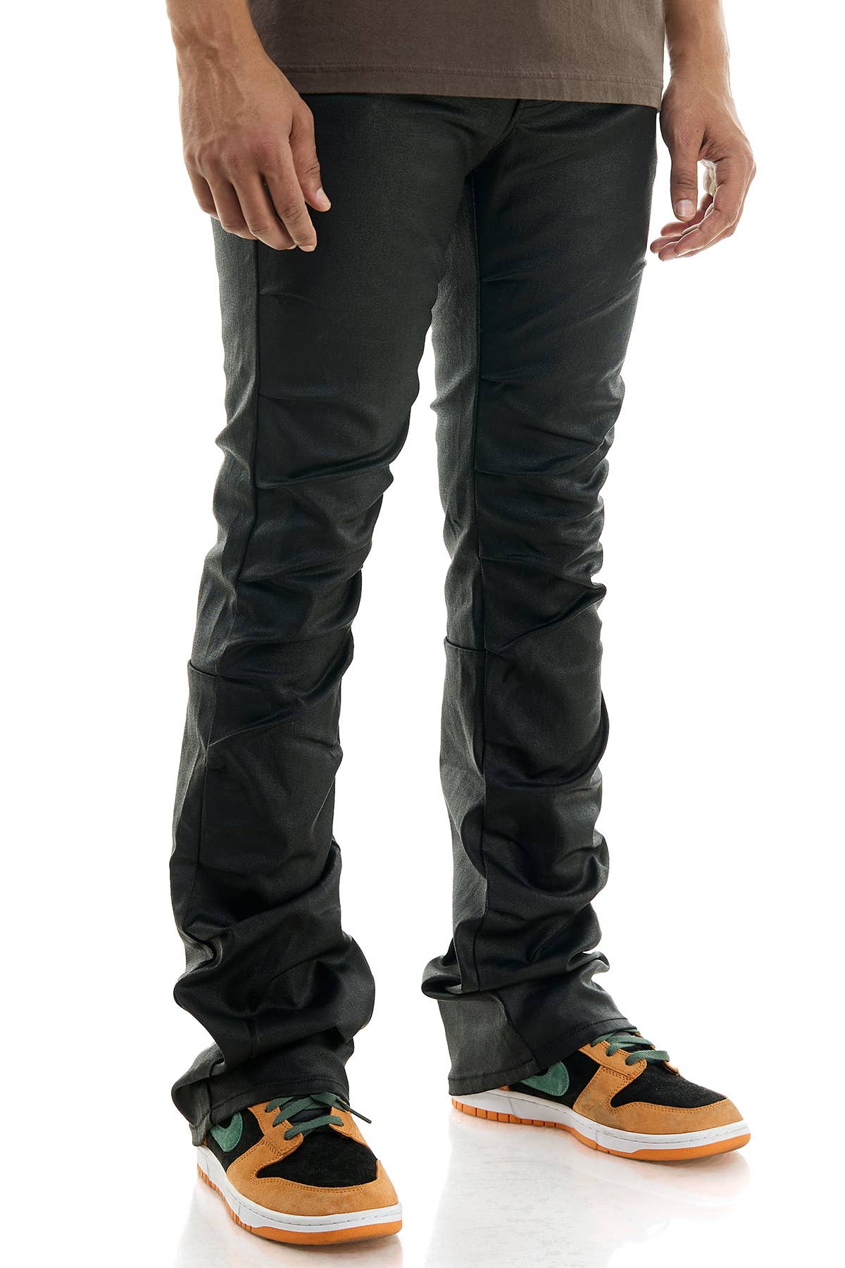 KDNK – wholesale Pants – Men's – WAXED PLEAT FLARE PANTS2