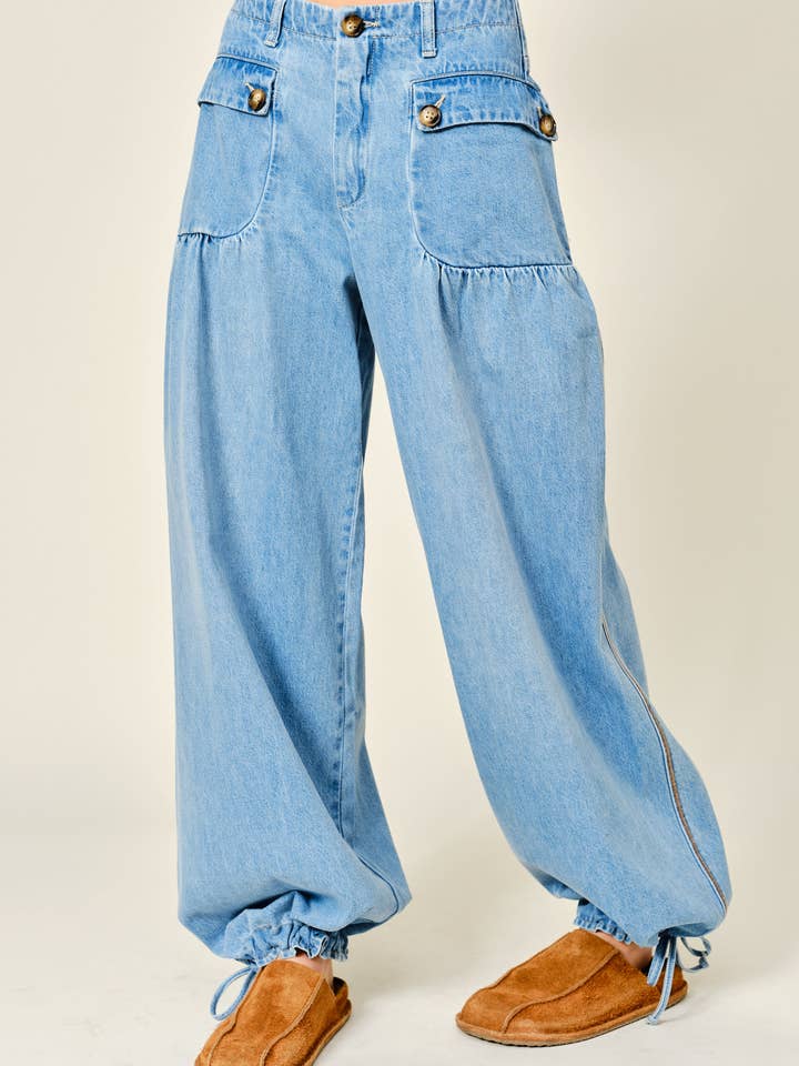 AJP5395 SOFT DENIM LOTUS JEANS for wholesale by Aaron & Amber