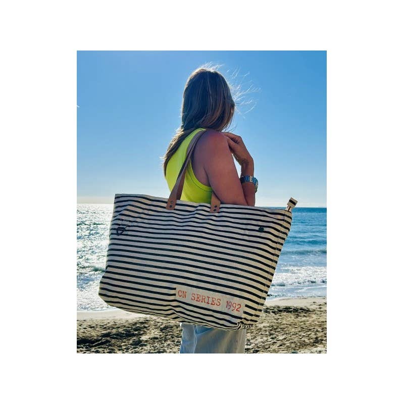 Casa Natura Design SL - Wholesale Tote Bag - Women's - Large Rectangular Bag with Leather Handle and Zipper - ZEB SKYLAR5