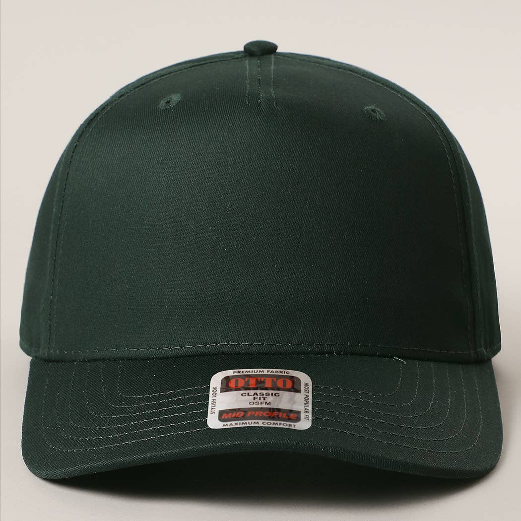 Fashion City - Wholesale Trucker Hat - Unisex - Solid Color OTTO 5 Panel Mid Profile Trucker Hat 4