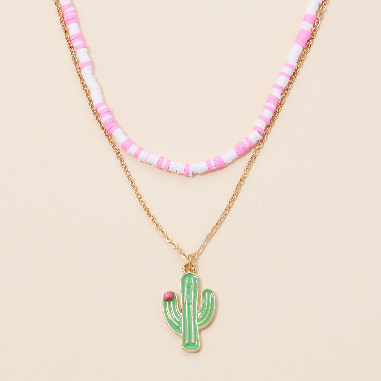 Lilla Haven – wholesale Pendant/charm necklace – Rubber Beaded Layered Necklace10