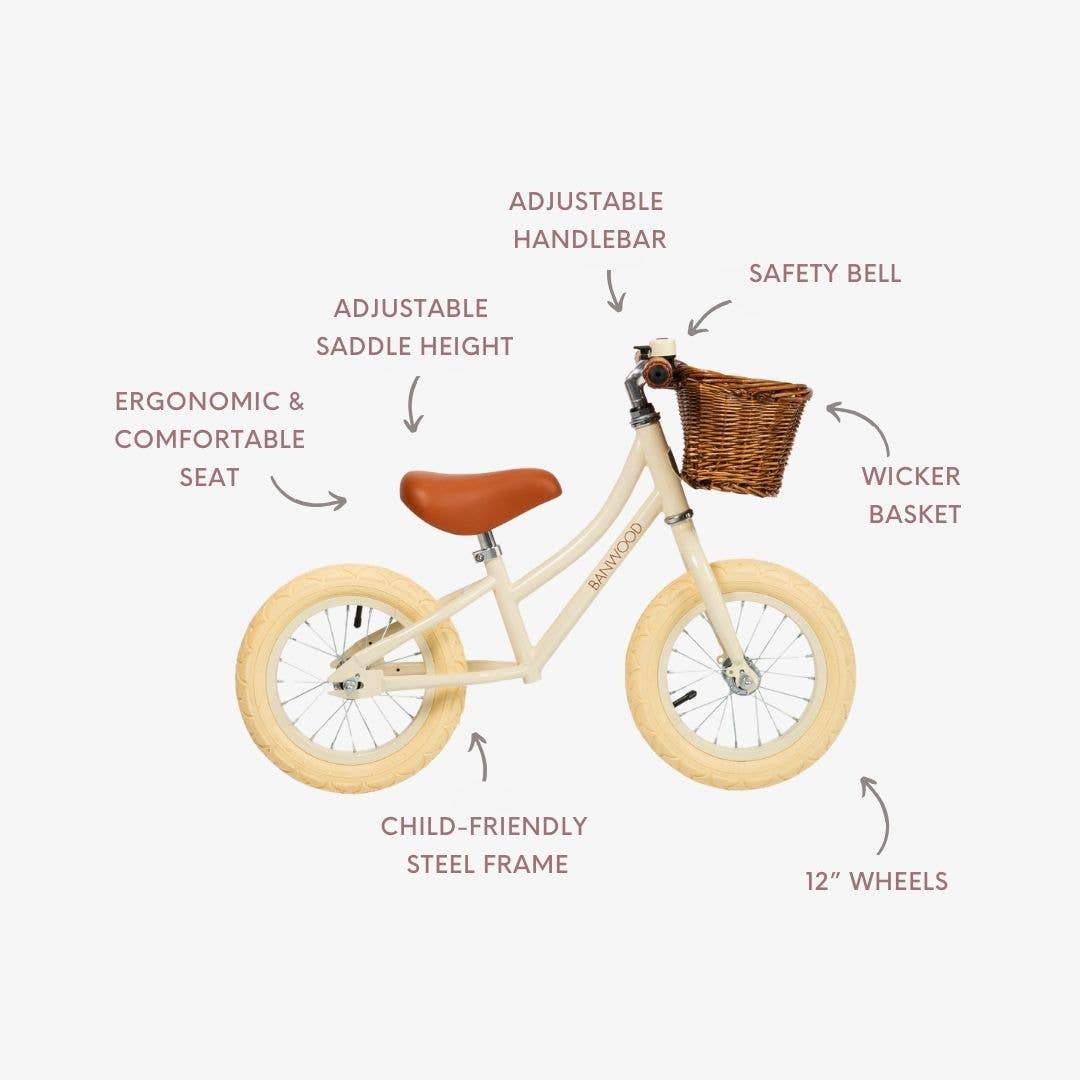 Banwood SL Europe - Wholesale Bike/Scooter - Kids - BANWOOD BALANCE BIKE FIRST GO VINTAGE - CREAM2