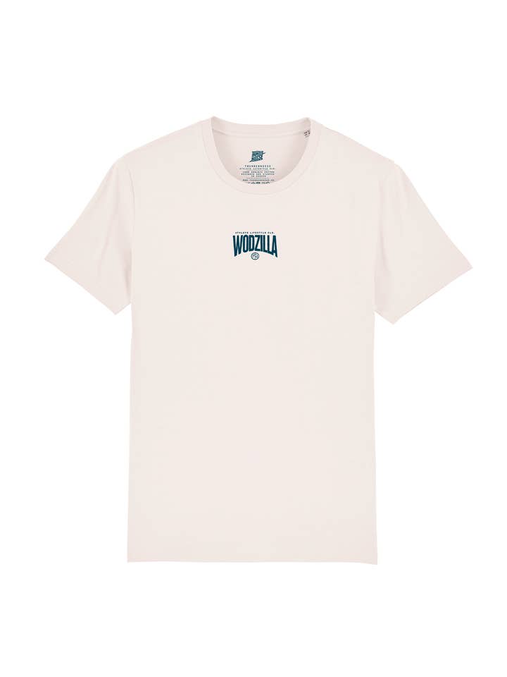 Thundernoise - Wholesale Screen Printed T-Shirt - Unisex - Wodzilla T-Shirt - Vintage White1