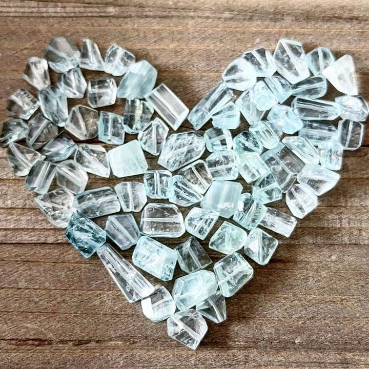 Merelani Designs - Vendita all'ingrosso Collana con ciondolo/pendaglio - Collana con pietre preziose a forma libera acquamarina5