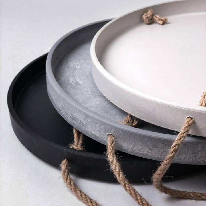 Kanso Designs - Wholesale Hanging Planter - 10" Signature Stone Hanging Tray