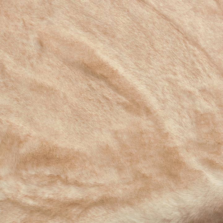 Henry d'Elkin – Großhandel Überwurfdecke – Gold Coast Plaid aus Kunstpelz in Schwarz mit Woll-/Kaschmirfutter1