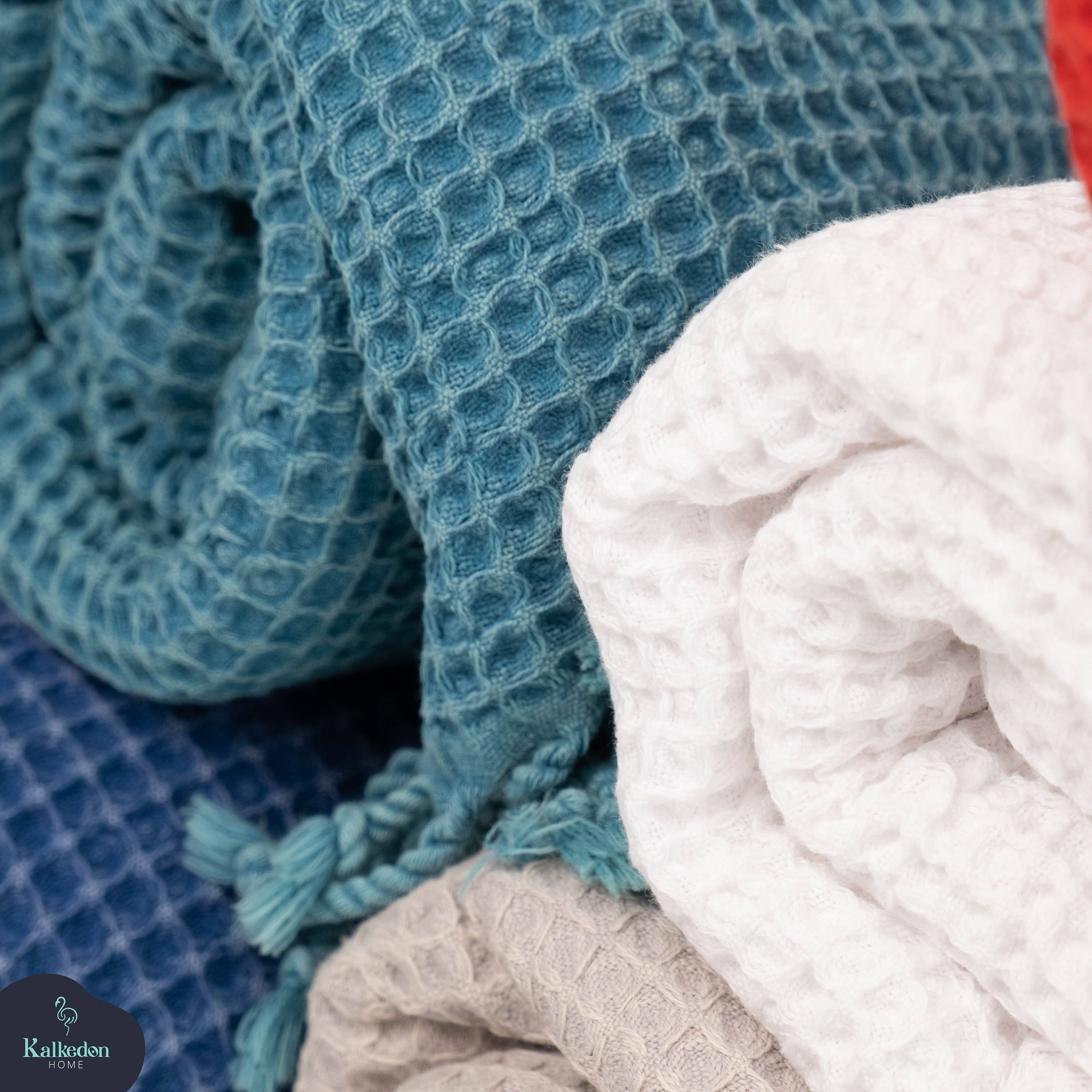 Kalkedon Towels - Wholesale Bath Towel - Stonewashed Waffle Bath Towel| Turkish Towel | Spa Towel10